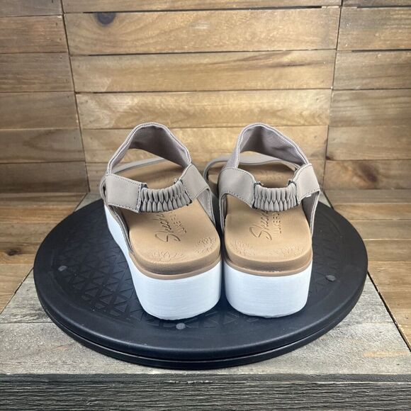 SKECHERS Womens Size 7 Summer Rose 'Sheer Grace' Platform Casual Sandals - Picture 4 of 10